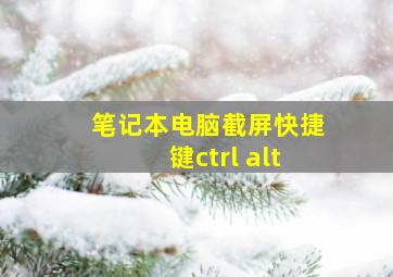 笔记本电脑截屏快捷键ctrl alt